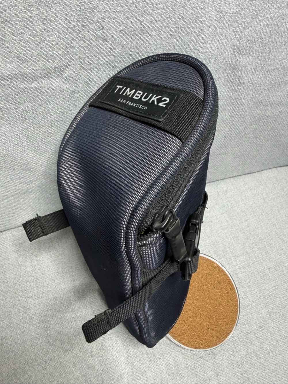 EUC Timbuk2 Bike Seat Bag "Stuck in the Middle with You" & Neon Yellow Interior